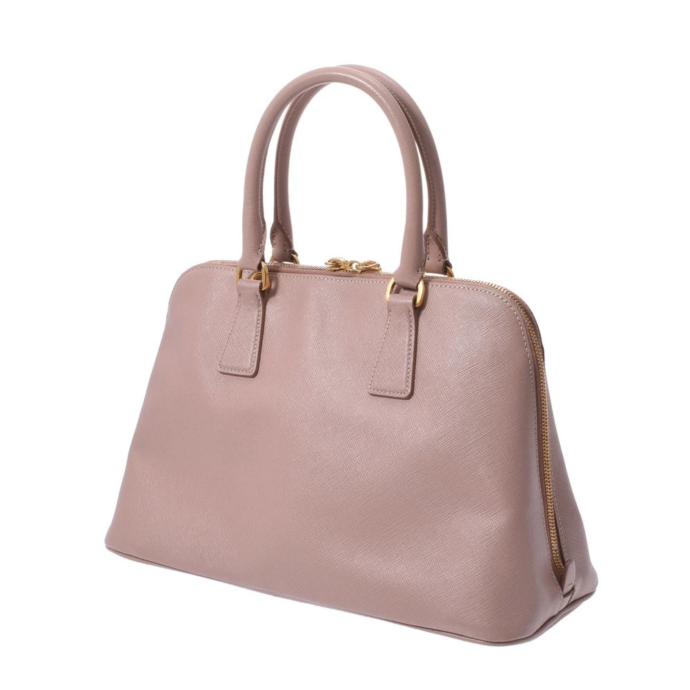 Prada Beige Pink Saffiano Handbag